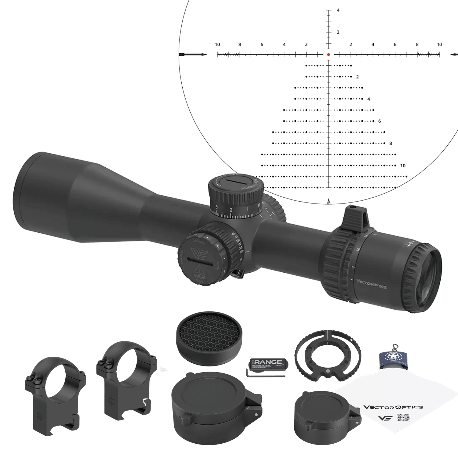 Vector Optics Veyron GenII 6-24x44 HD CTR FFP Tüfek Dürbünü - SCFF-74