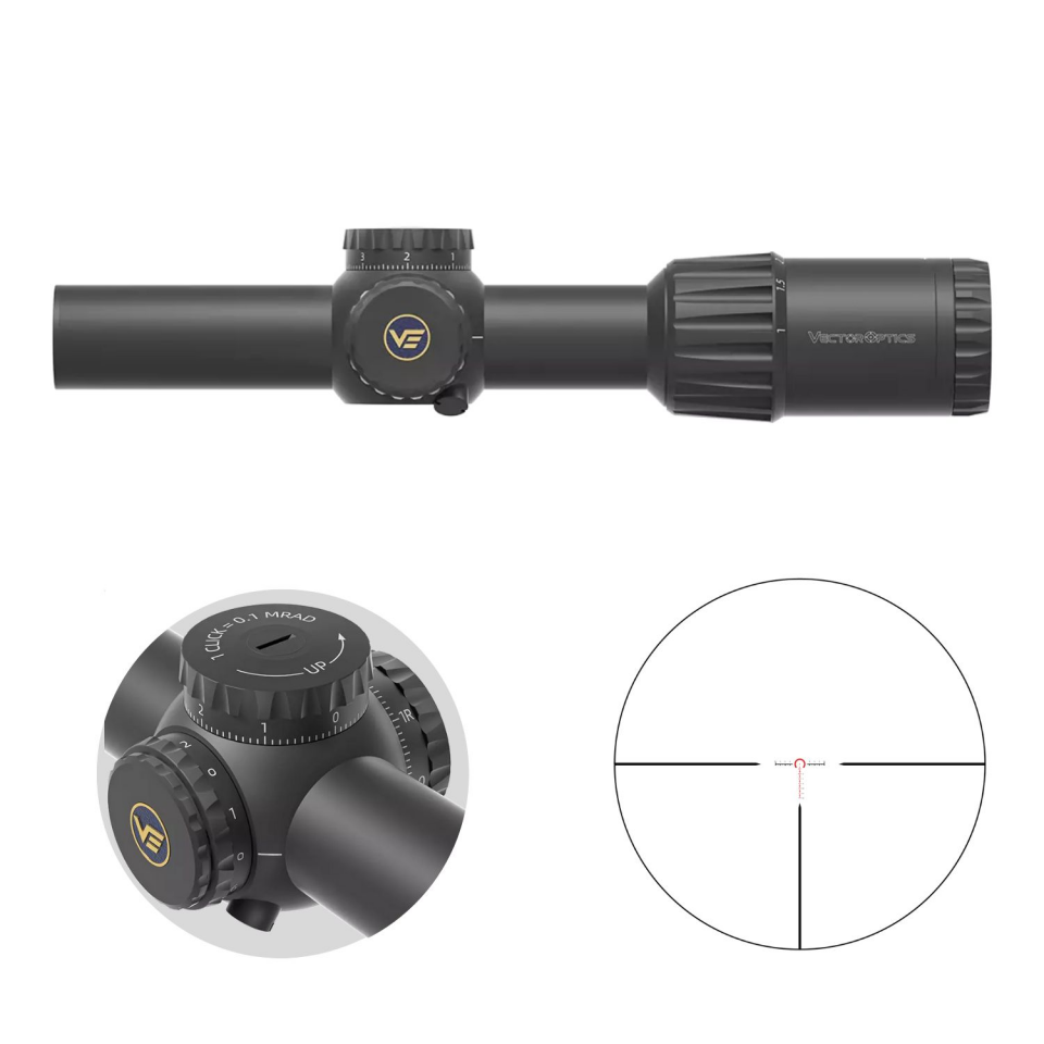 Vector Optics TAURON 1-6X24 GENII FFP Tüfek Dürbünü SCFF-63