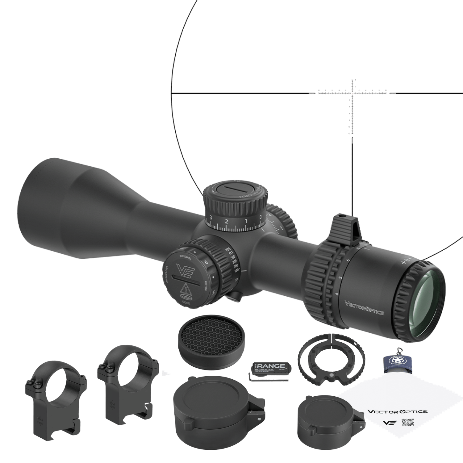 Vector Optics Veyron GenII 4-16x44 HD DCR FFP Tüfek Dürbünü - SCFF-78