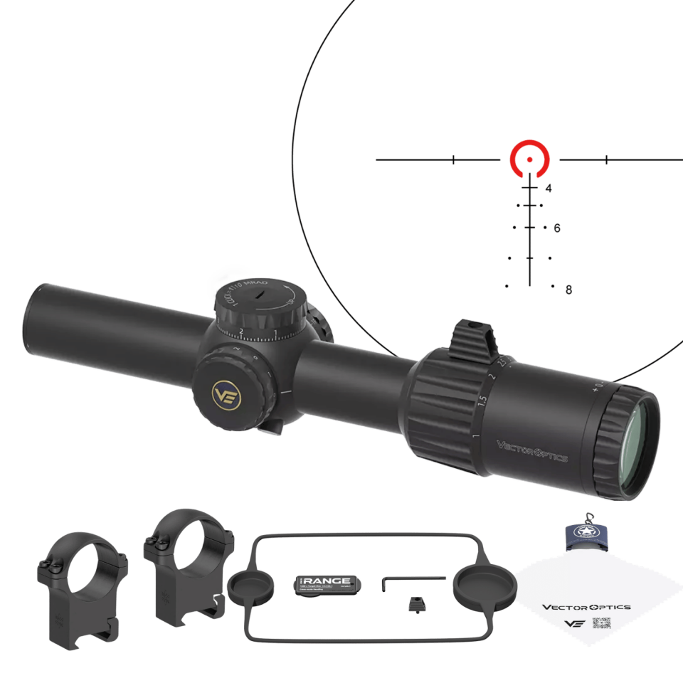 Vector Optics TAURON 1-6x24 SFP Tüfek Dürbünü - SCOC-49