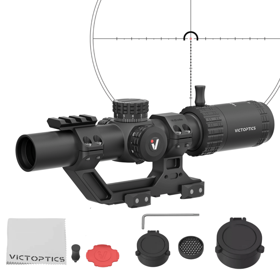 Victoptics S6 1-6x24i Fiber LPVO SFP Tüfek Dürbünü - 1 Parça Extreme High Picatinny AR Montaj Kitli OPSL133
