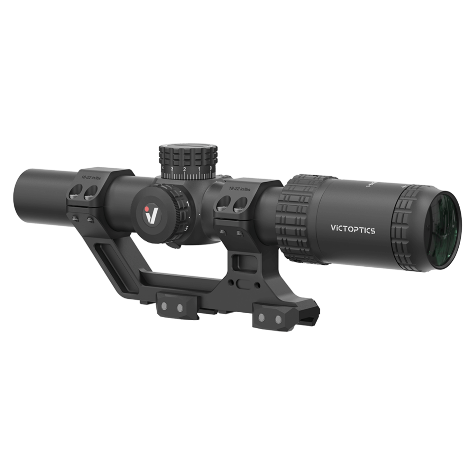 Victoptics S6 1-6x24i Fiber LPVO SFP Tüfek Dürbünü - 1 Parça Extreme High Picatinny AR Montaj Kitli OPSL133