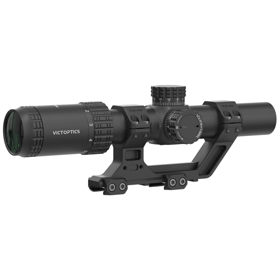 Victoptics S6 1-6x24i Fiber LPVO SFP Tüfek Dürbünü - 1 Parça Extreme High Picatinny AR Montaj Kitli OPSL133