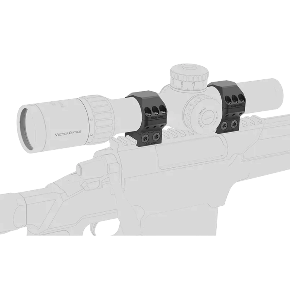 X-Accu 34mm Düşük  Profilli Picatinny Montaj Halkaları - XASR-3452