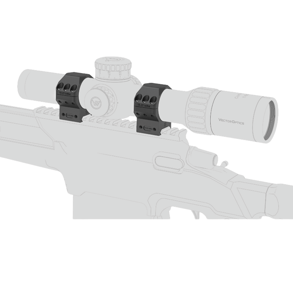 X-Accu 34mm Düşük  Profilli Picatinny Montaj Halkaları - XASR-3452