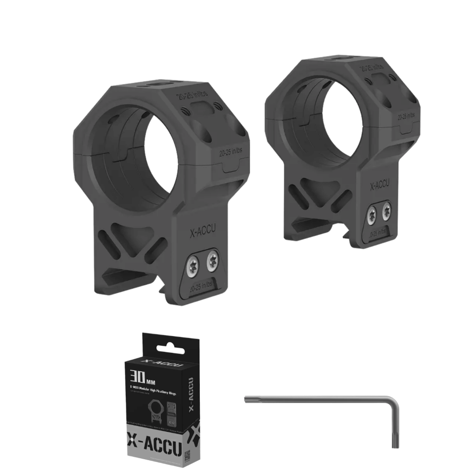 X-Accu 30mm Yüksek GenII Picatinny Montaj Halkaları - XASR-3073