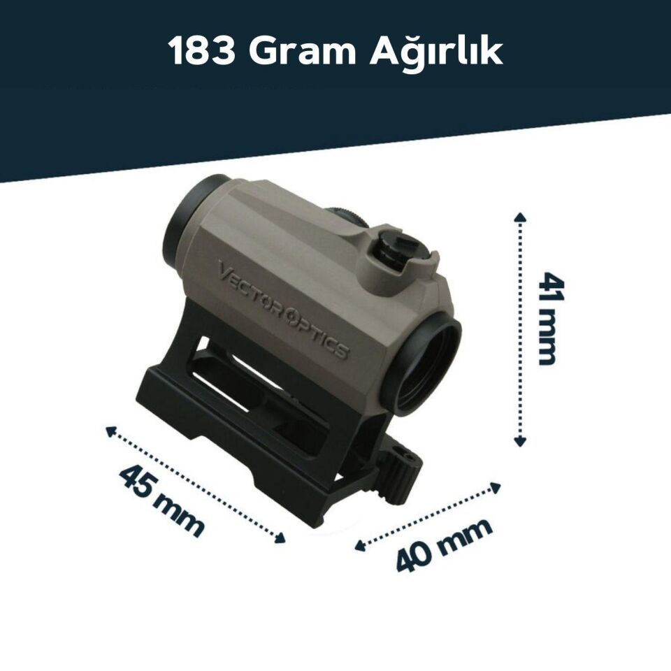 Vector Optics Maverick Gen 3 Tan 1x22 Red Dot Nişangah (SCRD-39)