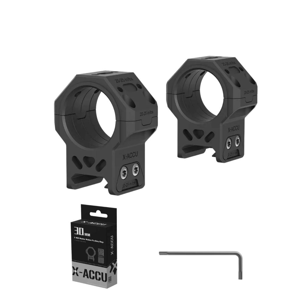 X-Accu 30mm Orta Boy GenII Picatinny Montaj Halkaları - XASR-3072