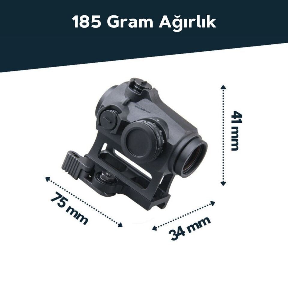 SCRD-38 Vector Optics Maverick GEN3 1x22 Kauçuk Kaplı Red Dot Nişangah