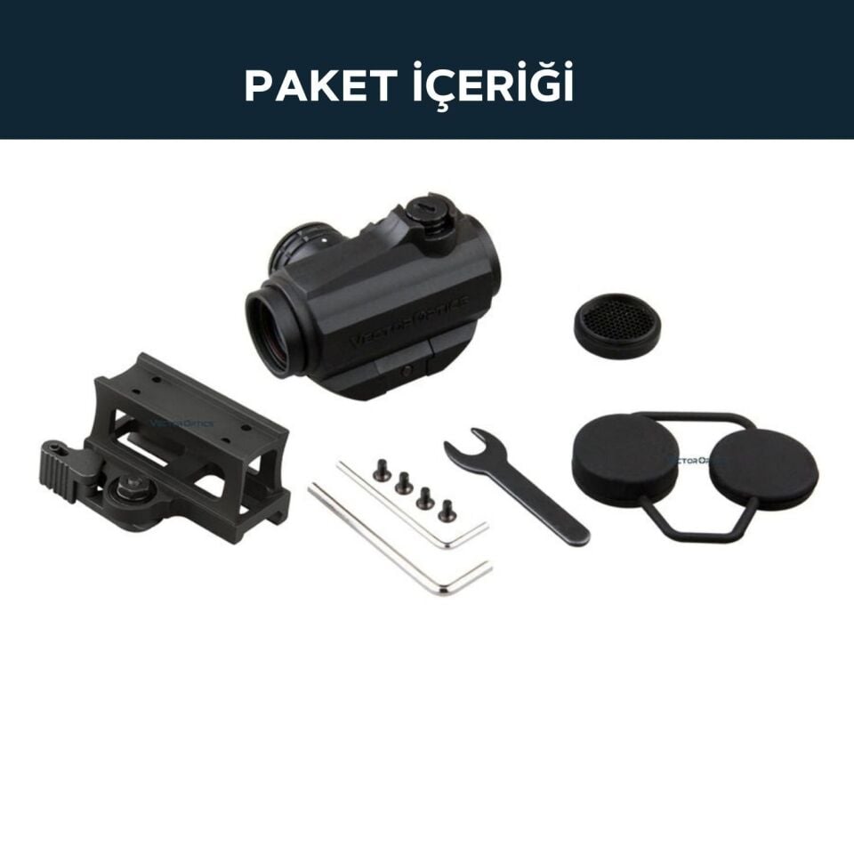 SCRD-38 Vector Optics Maverick GEN3 1x22 Kauçuk Kaplı Red Dot Nişangah