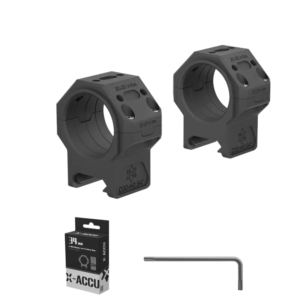 X-Accu 30mm Düşük GenII Picatinny Montaj Halkaları - XASR-3071