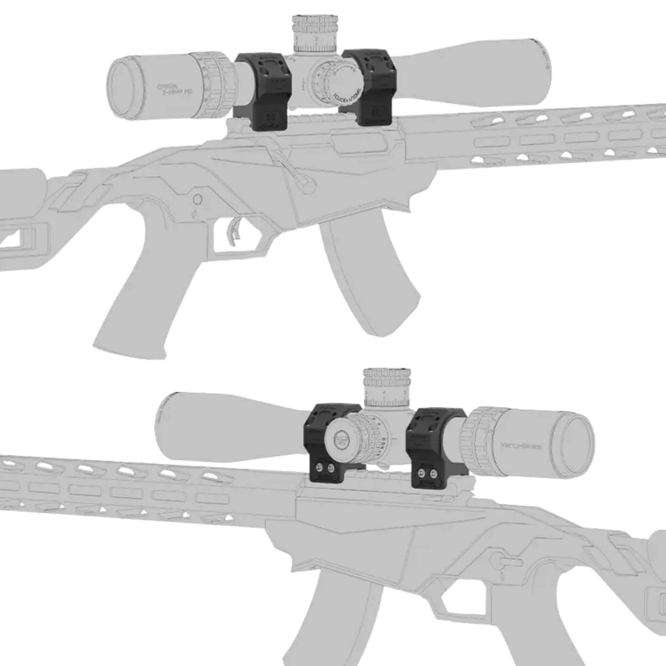 X-Accu 30mm Düşük GenII Picatinny Montaj Halkaları - XASR-3071