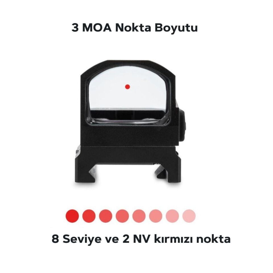 Vector Optics Frenzy 1x17x24 3MOA Red Dot Nişangah Docter Ayak SCRD-19II