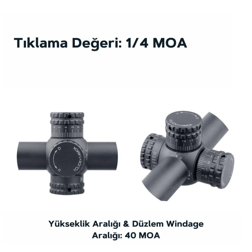 Vector Optics Hugo 6-24x50GT SFP Tüfek Dürbünü SCOL-32