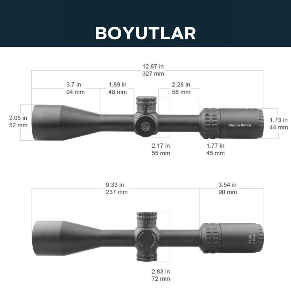 Vector Optics Hugo 6-24x50GT SFP Tüfek Dürbünü SCOL-32