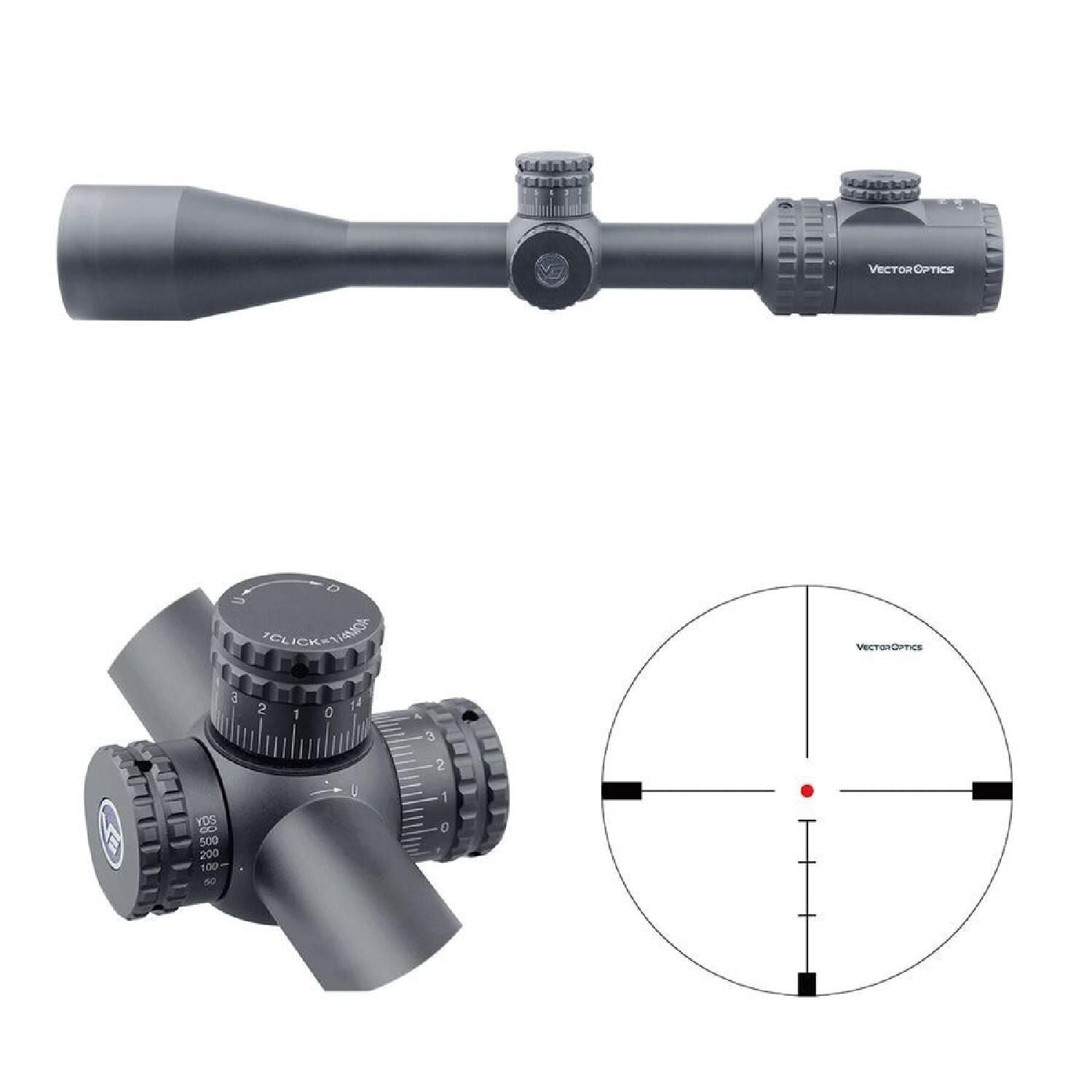 Vector Optics Hugo 6-24x50GT SFP Tüfek Dürbünü SCOL-32