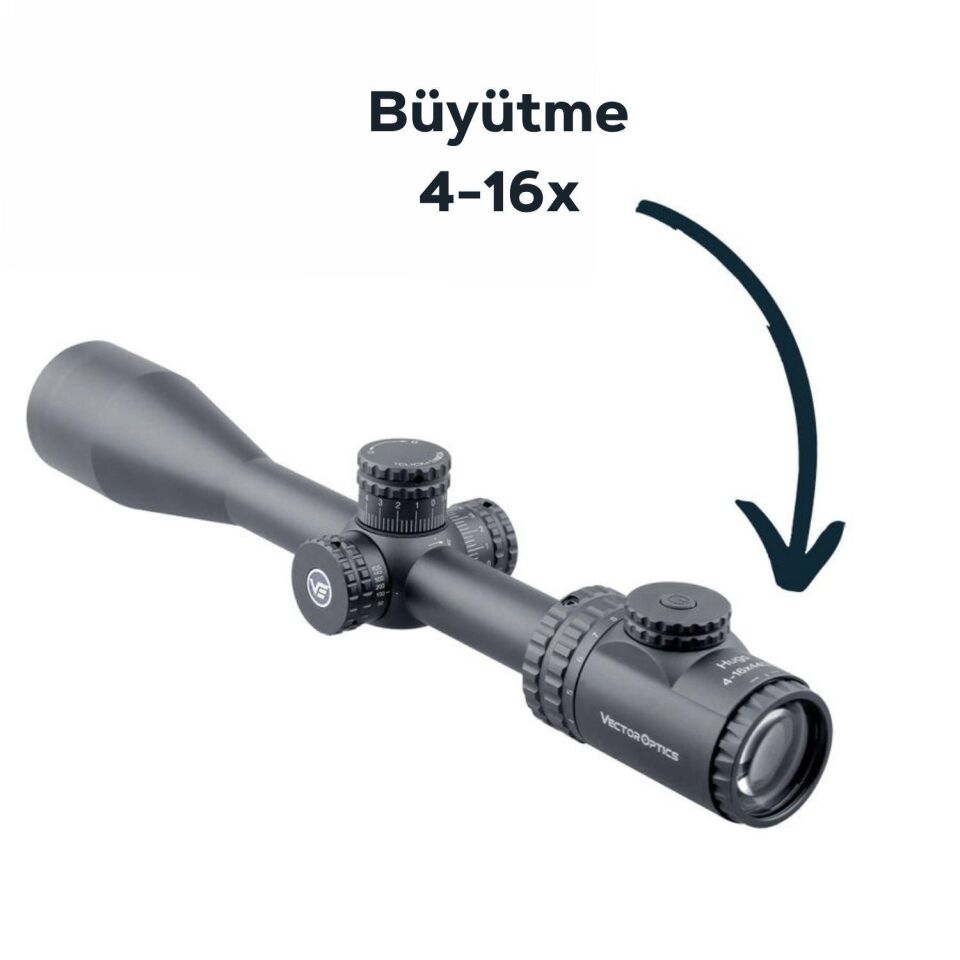 SCOL-30 Vector Optics Hugo 4-16x44GT SFP Tüfek Dürbünü