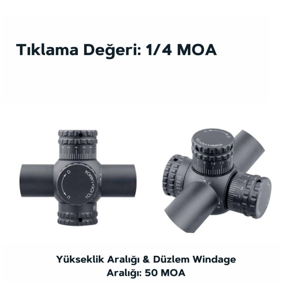 SCOL-30 Vector Optics Hugo 4-16x44GT SFP Tüfek Dürbünü