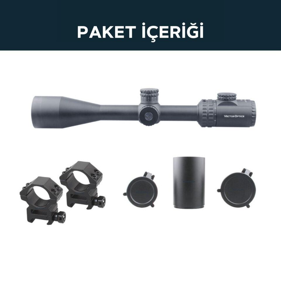 SCOL-30 Vector Optics Hugo 4-16x44GT SFP Tüfek Dürbünü
