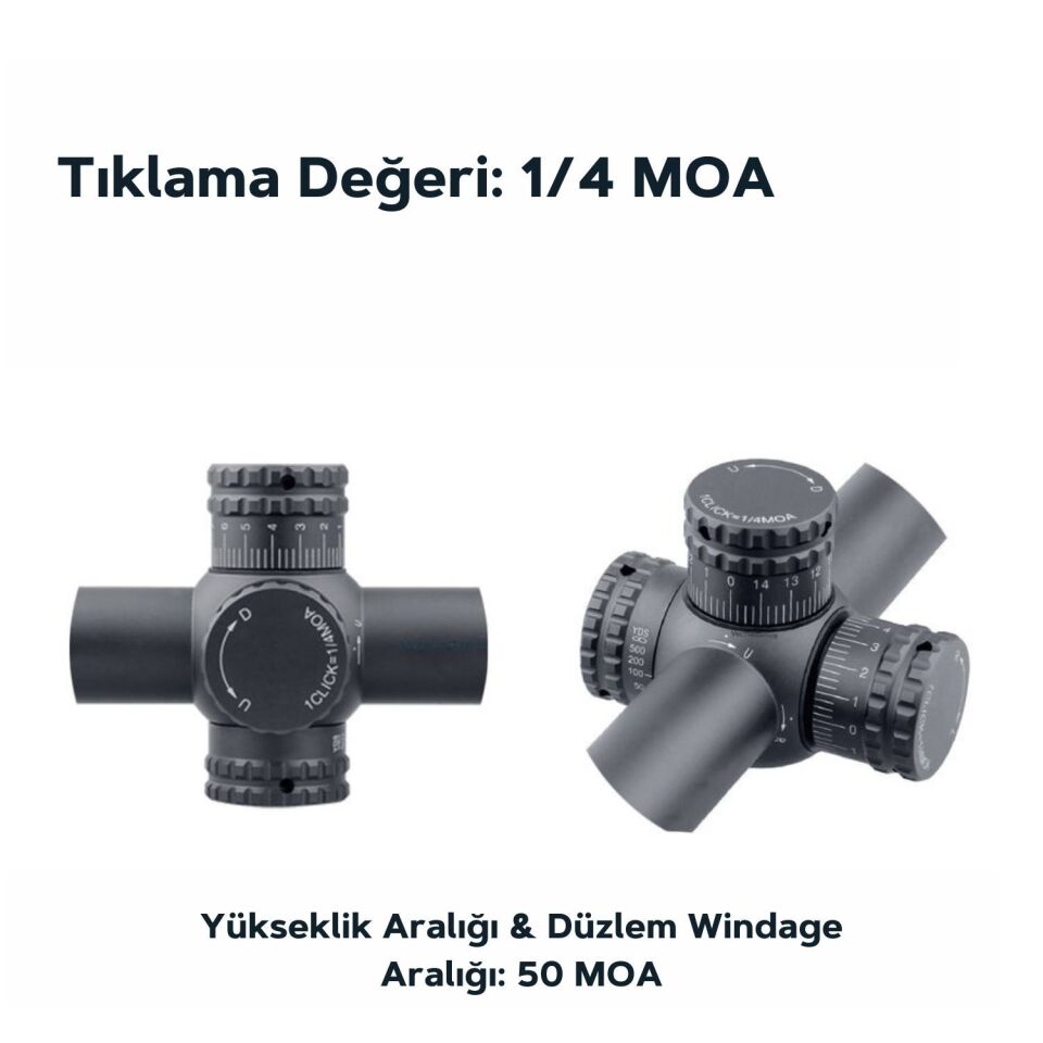 SCOL-30 Vector Optics Hugo 4-16x44GT SFP Tüfek Dürbünü