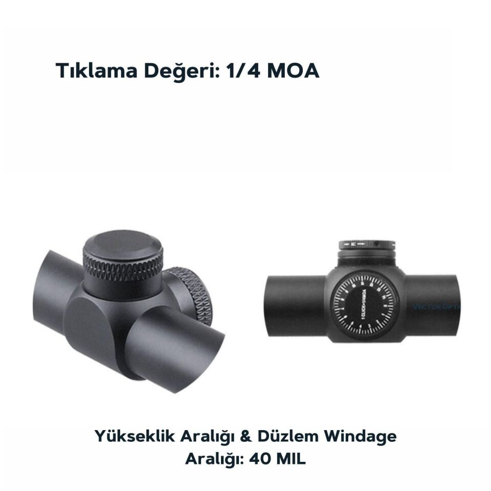 Vector Optics Matiz 6-18x44SFP Tüfek Dürbünü SCOL-28