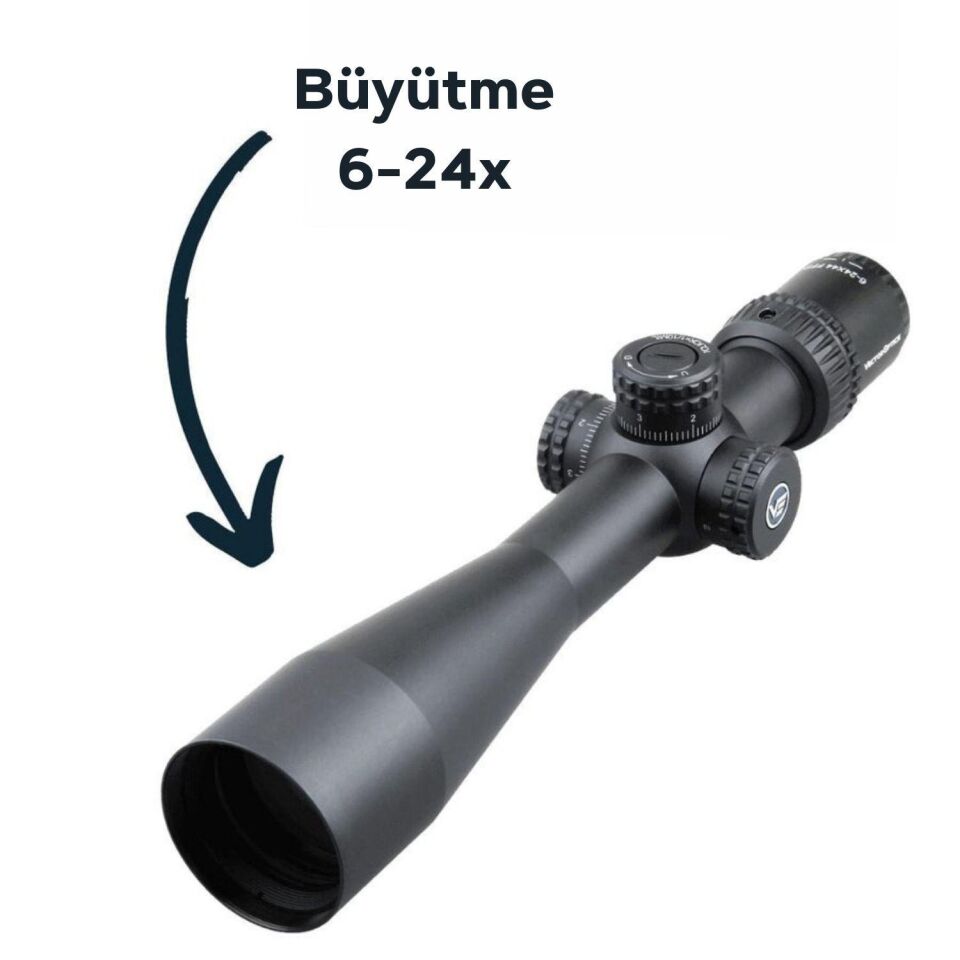 Vector Optics Veyron 6-24x44 FFP Tüfek Dürbünü