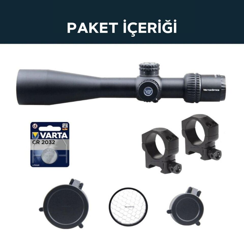 Vector Optics Veyron 6-24x44 FFP Tüfek Dürbünü