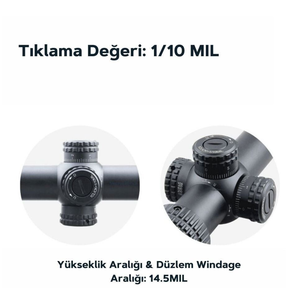 Vector Optics Veyron 6-24x44FFP Tüfek Dürbünü SCFF-23