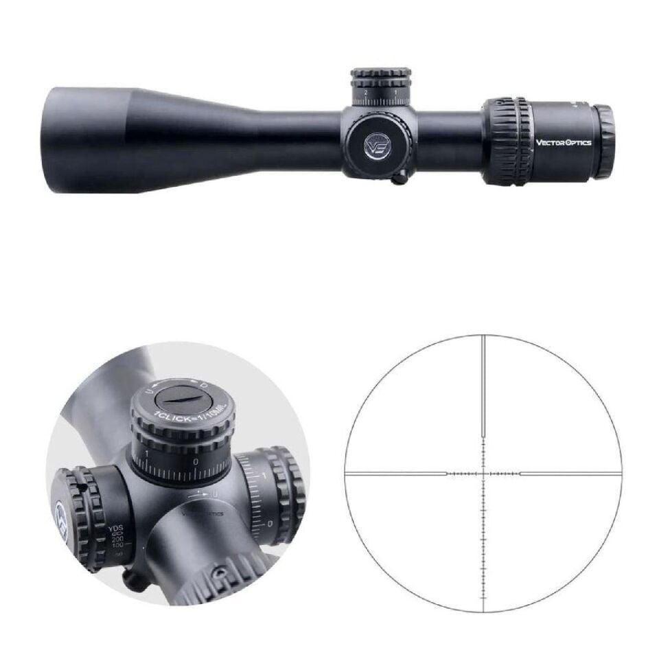 Vector Optics Veyron 4-16x44 FFP Tüfek Dürbünü