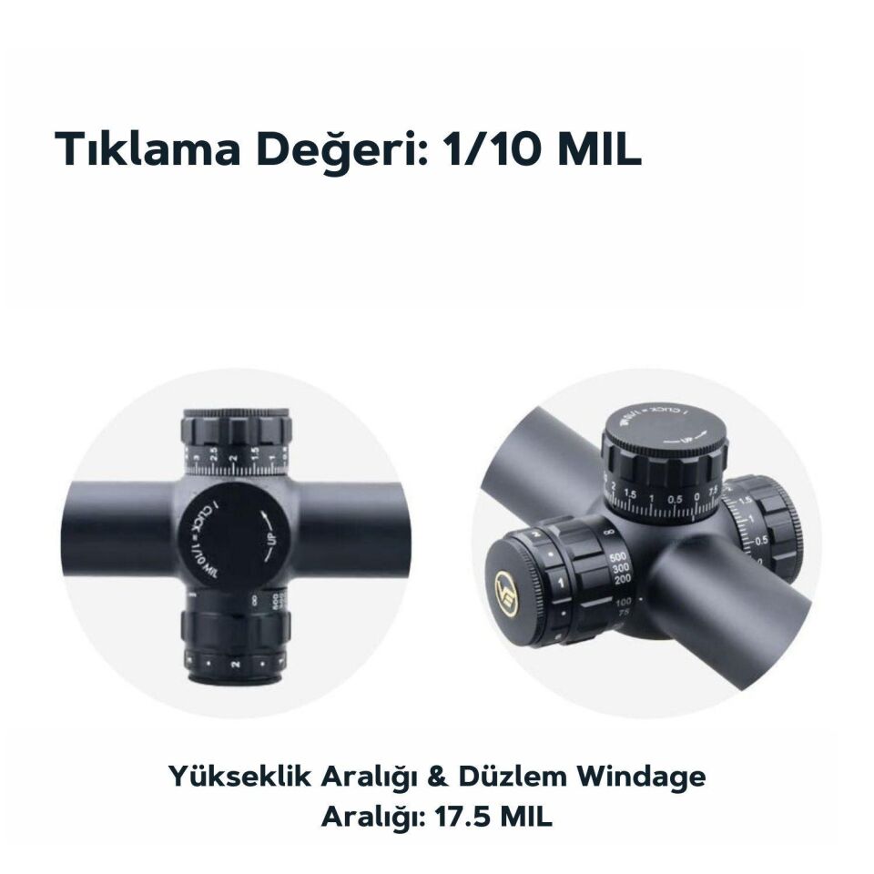 Vector Optics Paragon 6-30x56SFP GenII Tüfek Dürbünü SCOL-27