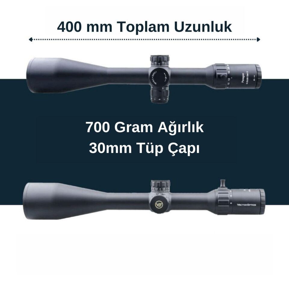 Vector Optics Paragon 6-30x56SFP GenII Tüfek Dürbünü SCOL-27