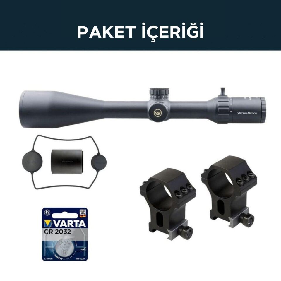 Vector Optics Paragon 6-30x56SFP GenII Tüfek Dürbünü SCOL-27