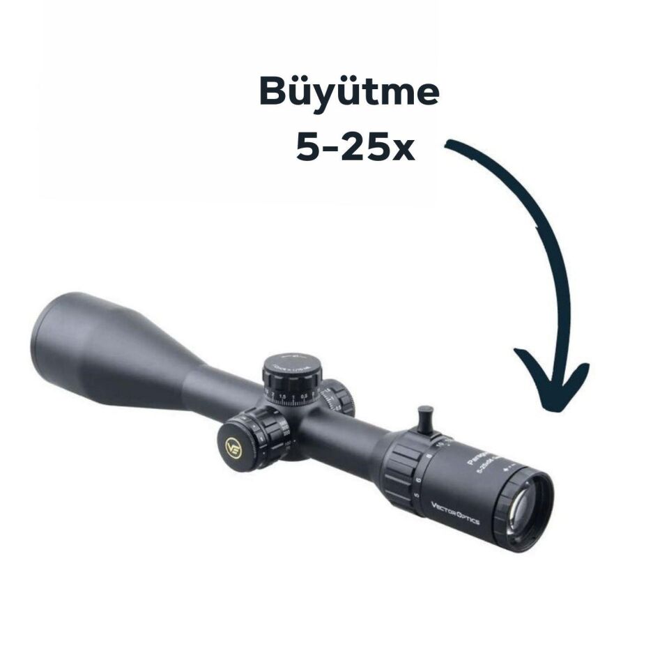 Vector Optics Paragon 5-25x56SFP GenII Tüfek Dürbünü SCOL-26