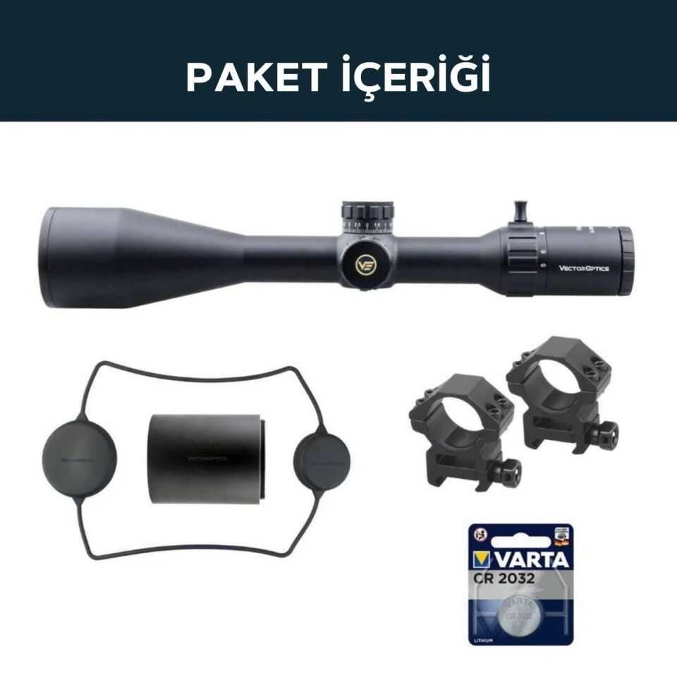 Vector Optics Paragon 5-25x56SFP GenII Tüfek Dürbünü SCOL-26