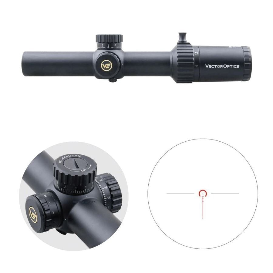 Vector Optics Taurus 1-6x24FFP Tüfek Dürbünü SCFF-27