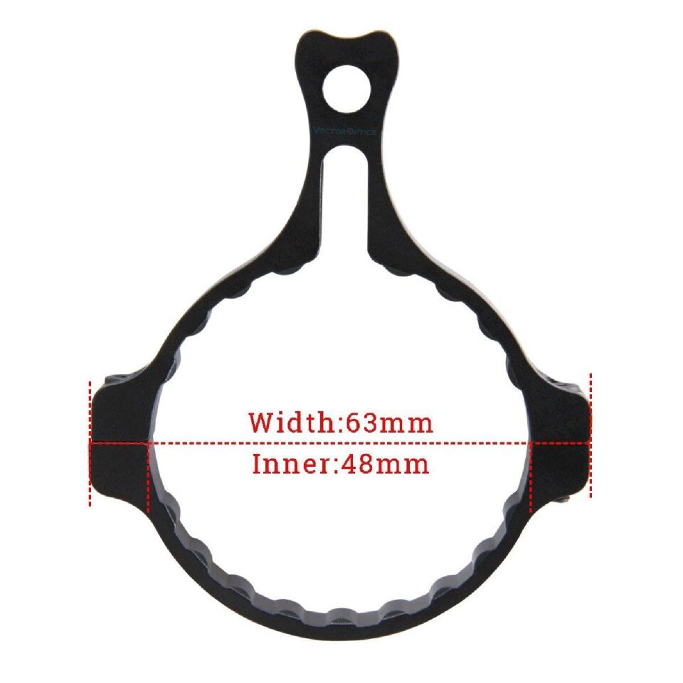 Vector Optics Continental Tüfek Dürbünleri için Power Ring SCCON-TL Throw Level Montaj Halkası