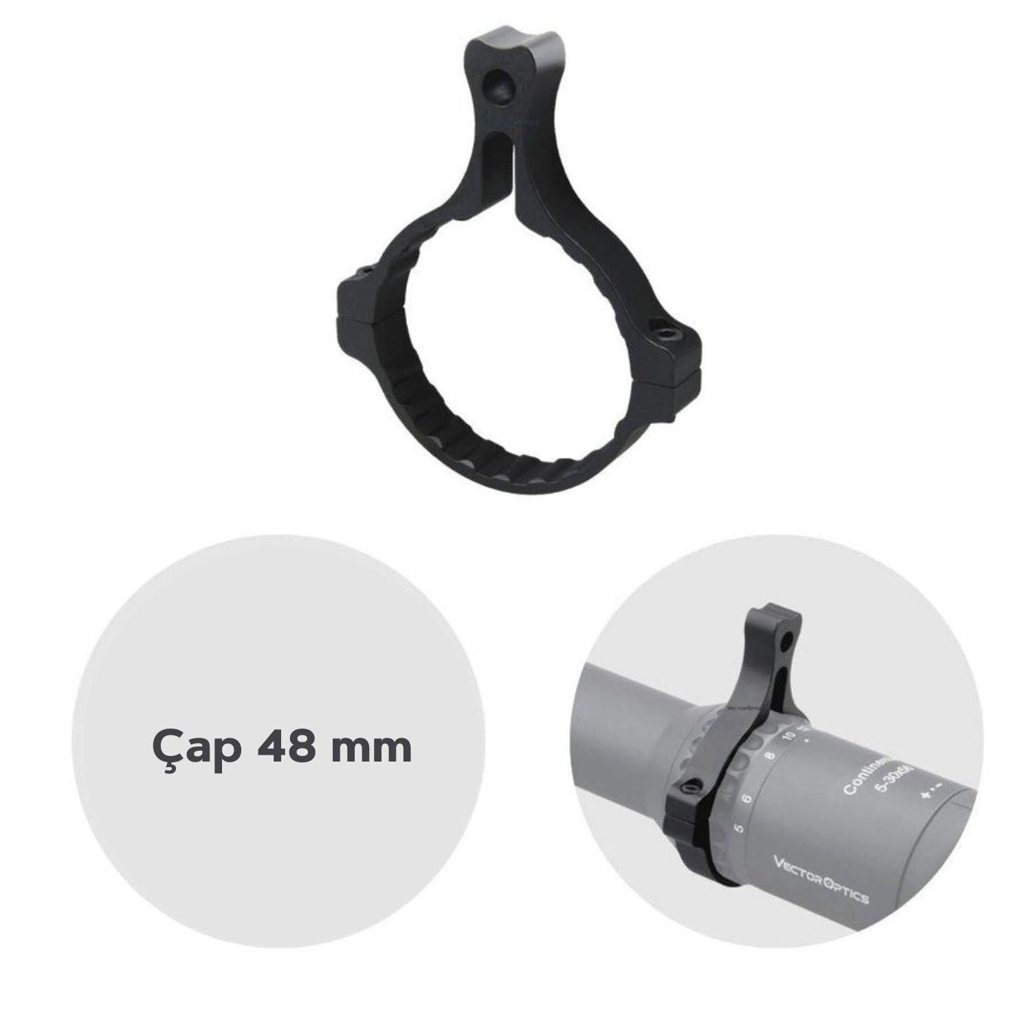 Vector Optics Continental Tüfek Dürbünleri için Power Ring SCCON-TL Throw Level Montaj Halkası