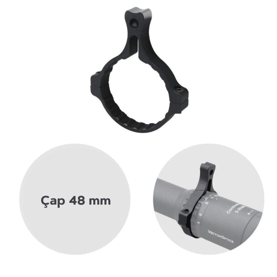 Vector Optics Continental Tüfek Dürbünleri için Power Ring SCCON-TL Throw Level Montaj Halkası