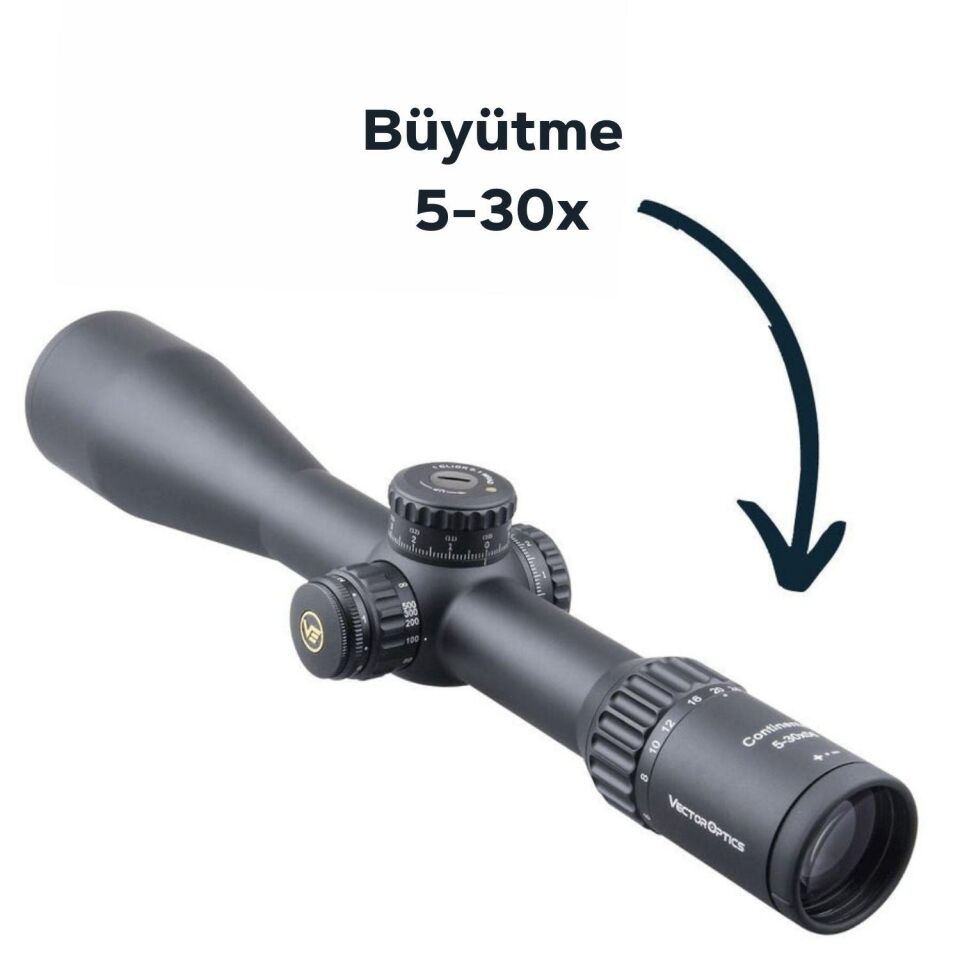 Vector Optics Continental 5-30x56 FFP Tüfek Dürbünü