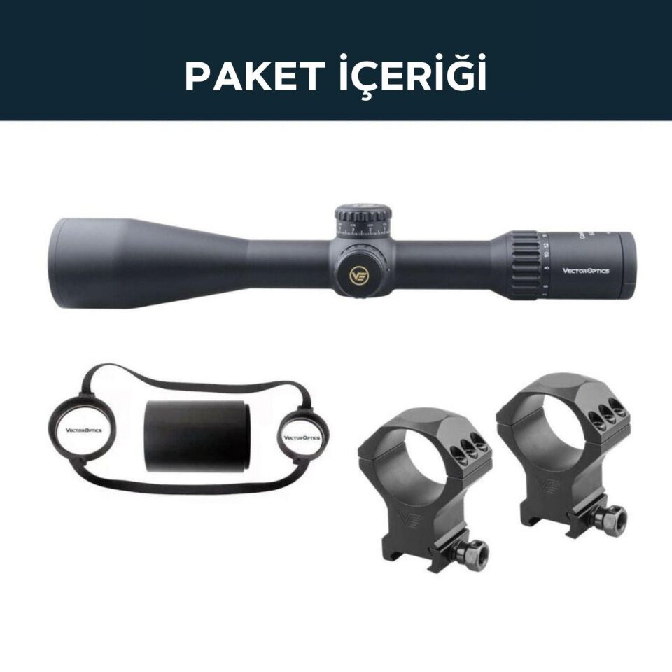 Vector Optics Continental 5-30x56 FFP Tüfek Dürbünü