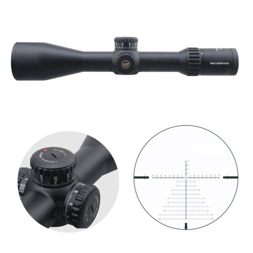 Vector Optics 34mm Continental 4-24x56FFP Tüfek Dürbünü SCFF-29