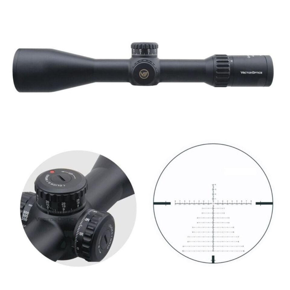 Vector Optics 34mm Continental 4-24x56FFP Tüfek Dürbünü SCFF-29