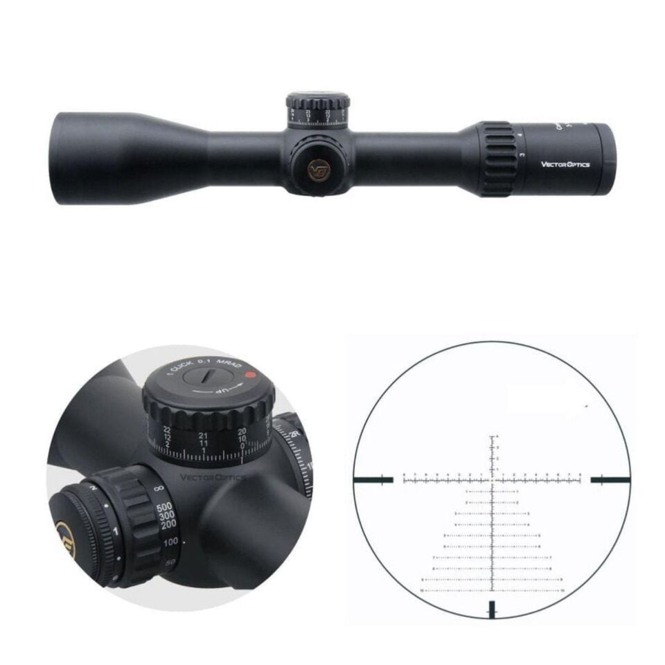 Vector Optics Continental x6 3-18x50 FFP Tüfek Dürbünü