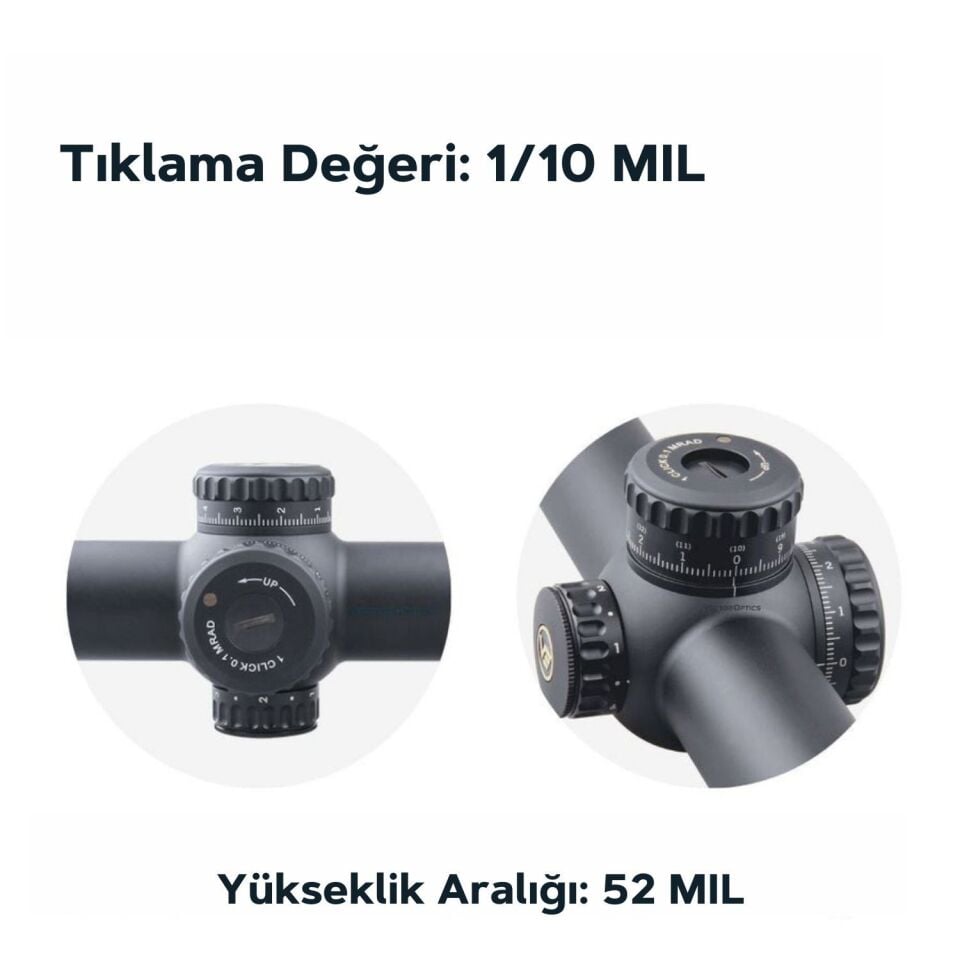 Vector Optics 34mm Continental 1-6x28FFP Tüfek Dürbünü SCFF-31