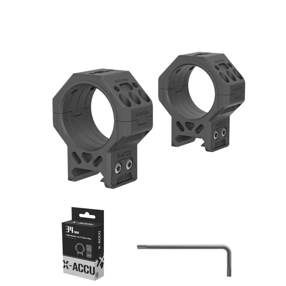 X-Accu 34mm Orta Boy GenII Picatinny Montaj Halkaları - XASR-3472