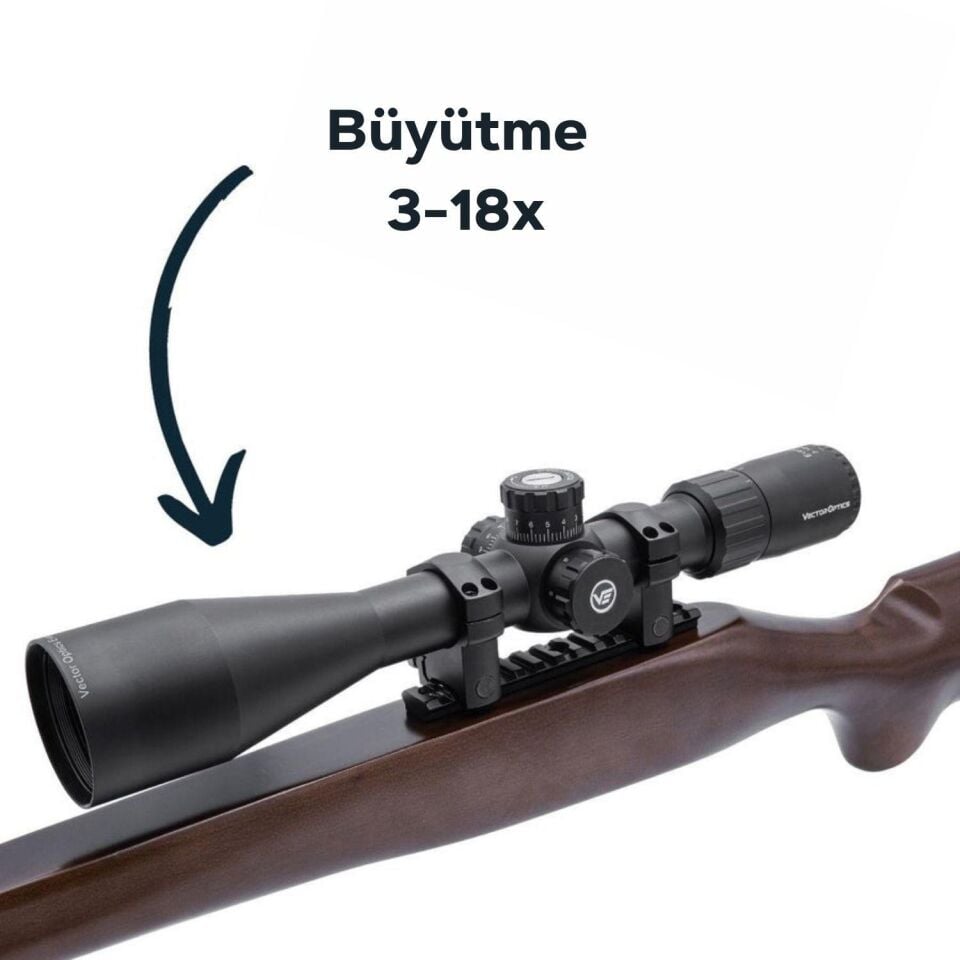 Vector Optics Everest Gen II 3-18x50 SFP Tüfek Dürbünü