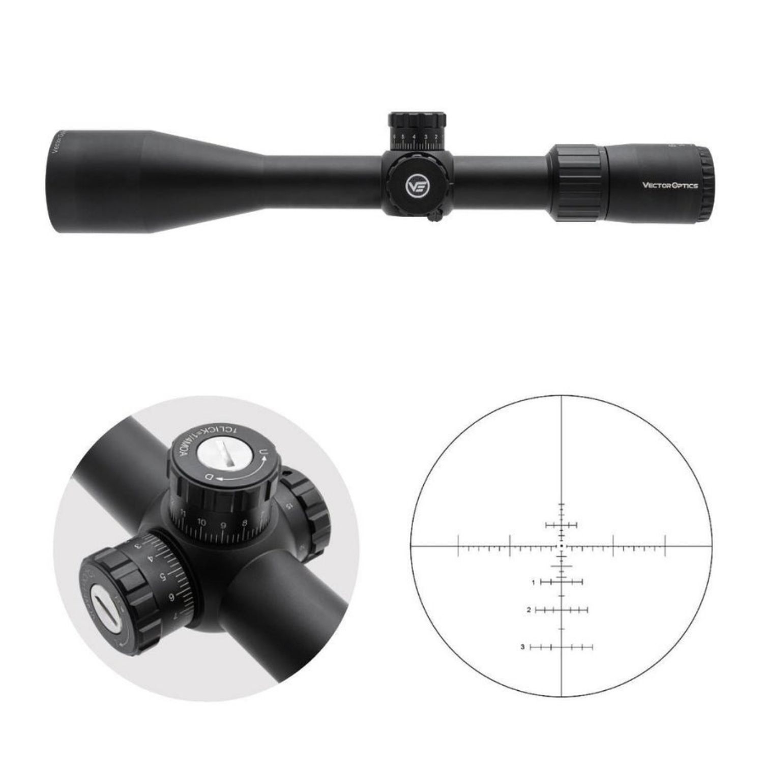 Vector Optics Everest 3-18x50SFP Gen II Tüfek Dürbünü SCOL-06II