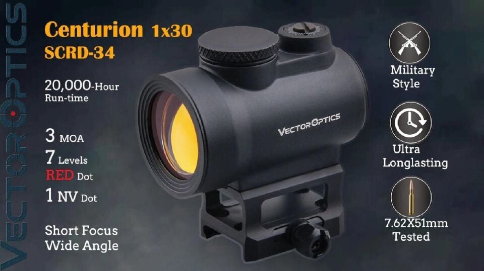 Vector Optics Centurion 1x30 Red Dot Nişangah
