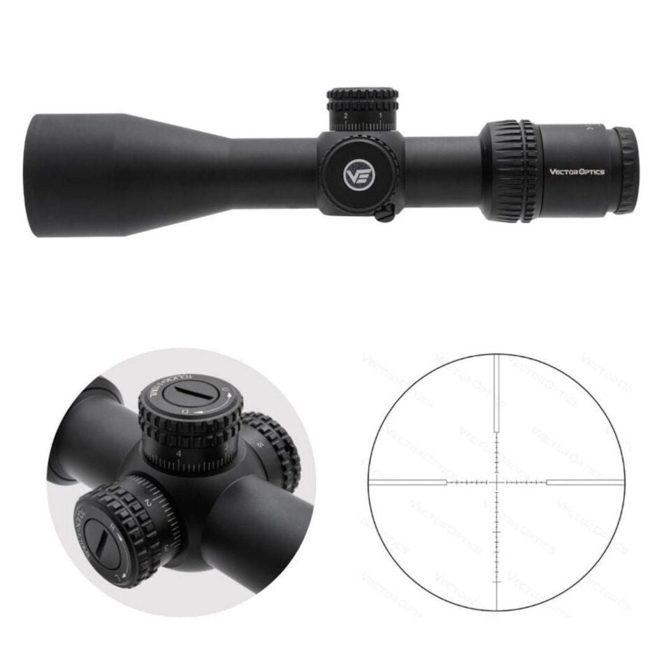 Vector Optics Veyron SFP 3-12x44 Second Focal Plane Tüfek Dürbünü (SCOM-24)