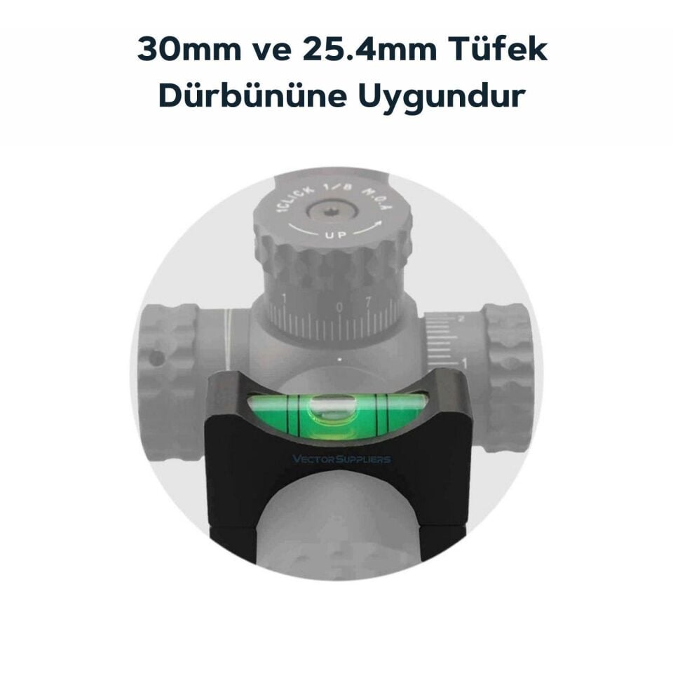 X-ACCU  Dürbün terazisi Dürbün Dengeleyici 30mm/25.4mm Göbek ayarlı SCACD-01